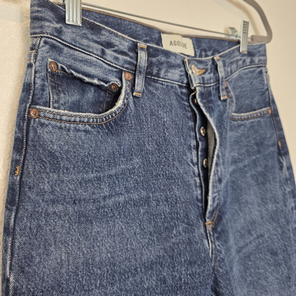 Agolde 90s Mid-Rise Loose Fit Jeans in Foundation Size 25 - Picture 10 of 12